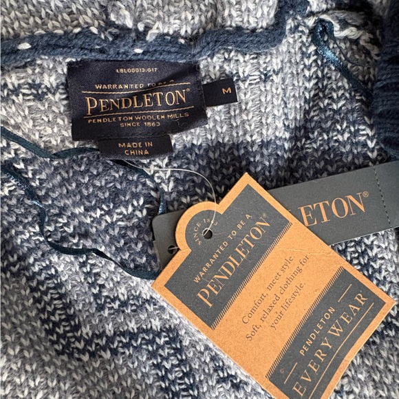 NWT Pendleton Blue and Grey Cardigan M - Picture 7 of 11